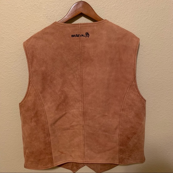 Braeval Buffalo Hide Leather Vest - Picture 4 of 7